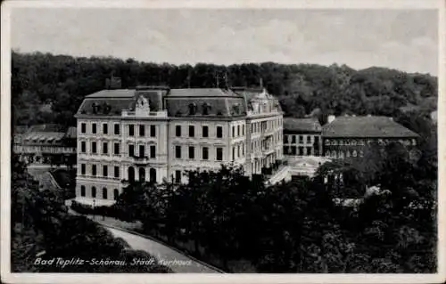 Ak Teplice Teplitz Schönau Reg. Aussig, Blick auf das Städtische Kurhaus