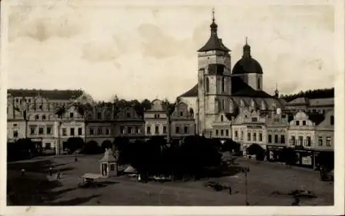 Ak Havlíčkův Brod Německý Brod Deutschbrod Region Hochland, Platz