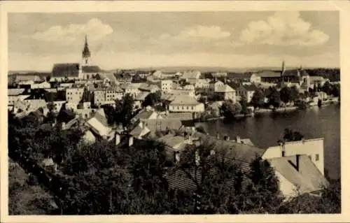 Ak Jindřichův Hradec Neuhaus Südböhmen, Gesamtansicht