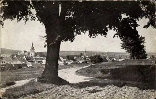 Ak Nové Město na Moravě Neustadt Region Hochland, Gesamtansicht