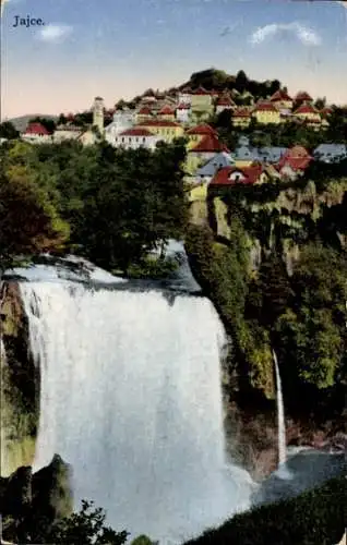 Ak Jajce Bosnien Herzegowina, Ortspartie, Wasserfall