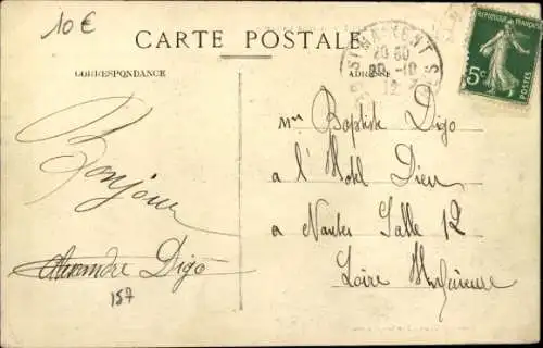 Ak Saint Maixent Deux Sèvres, Avenue Gambetta