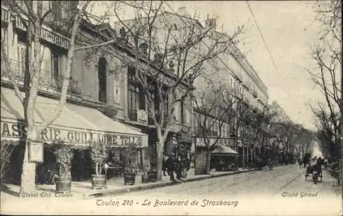 Ak Toulon Var, Boulevard de Straßburg