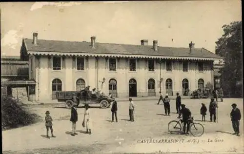 Ak Castelsarrasin Tarn et Garonne, Gare