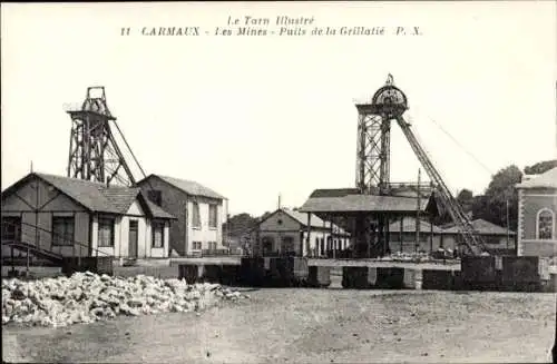 Ak Carmaux-Tarn, Les Mines, Puits de la Grillatie