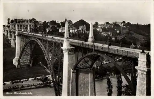 Ak Bern Stadt Schweiz, Kornhausbrücke