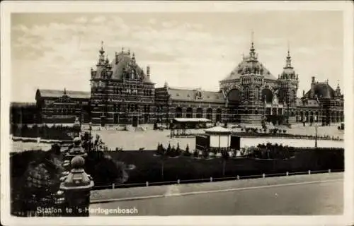 Ak 's Hertogenbosch Nordbrabant Niederlande, Bahnhof