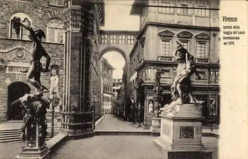 Ak Firenze Florenz Toscana, Interno della Loggia dei Lanzi