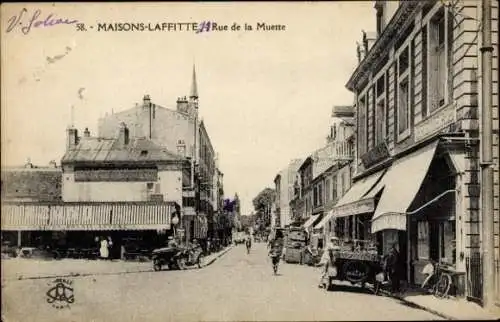 Ak Maisons Laffitte Yvelines, Rue de la Muette