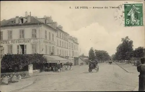 Ak Le Pecq Yvelines, Avenue du Vesinet, Hotel