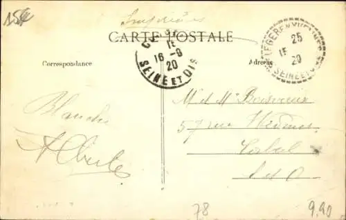 Ak Montfort l'Amaury Yvelines, Route de la Gare