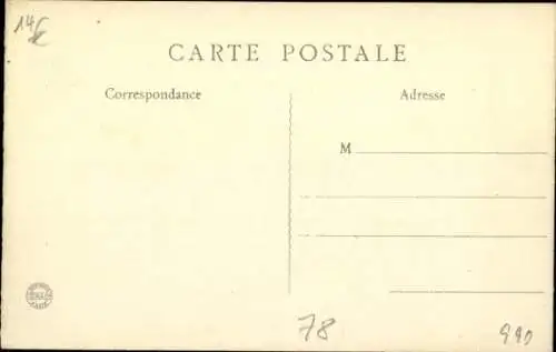 Ak Meulan et Yvelines, Militärische Rekonvaleszenten, Einrichtung 1036, Garten