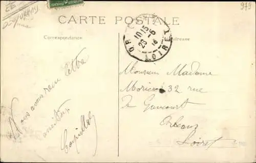 Ak Hardricourt en Yvelines, Avenue de la Gare et Boulevard Carnot