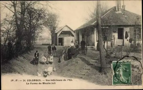 Ak Colombes Hauts de Seine, La Ferme du Moulin Juli