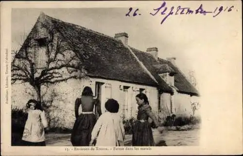 Ak Troarn environs Calvados, Ferme dans les marais