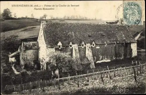 Ak Savennières Maine et Loire, Ferme de la Coulée de Serrant, Ancien Monastere