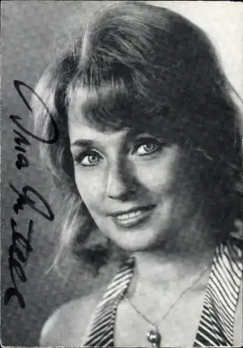 AK Schauspielerin Ina Martell, Portrait, Autogramm