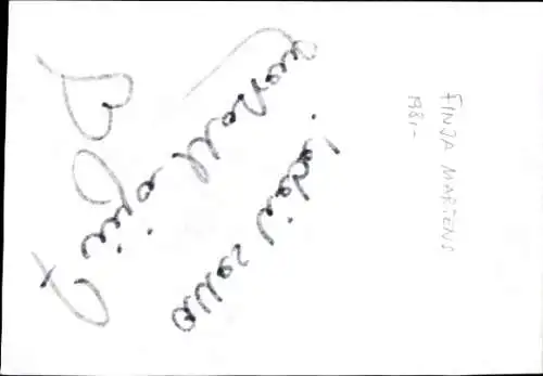 AK Schauspielerin Finja Martens, Portrait, Autogramm