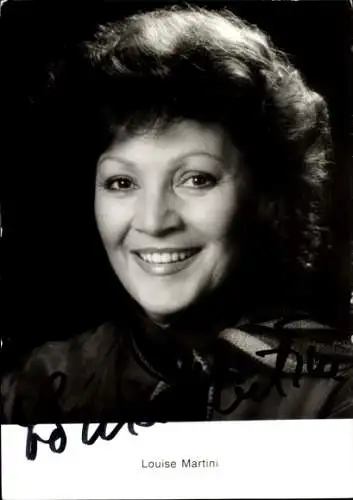 Ak Schauspielerin Louise Martini, Portrait, Autogramm