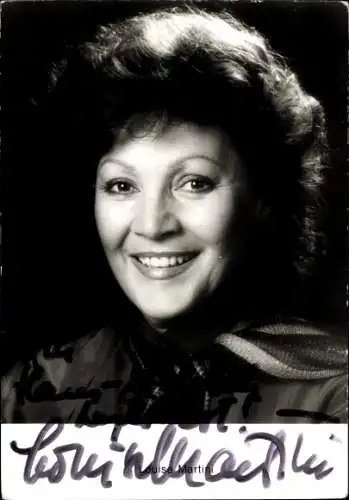 Ak Schauspielerin Louise Martini, Portrait, Autogramm