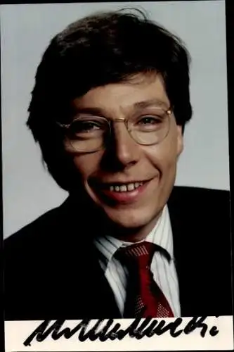 Ak Moderator Karlo Malmedie, Portrait, Autogramm