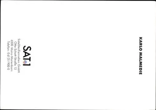 Ak Moderator Karlo Malmedie, Portrait, Autogramm