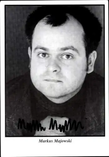 Ak Schauspieler Markus Majowski, Portrait, Autogramm