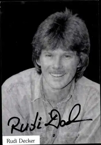 Ak Schauspieler Rudi Decker, Portrait, Autogramm