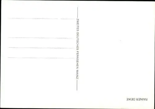 Ak Schauspieler Rainer Dieke, Portrait, Autogramm