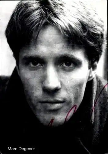 Ak Schauspieler Marc Degener, Portrait, Autogramm