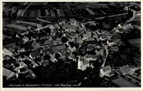 Ak Ottenhofen Marktbergel in Mittelfranken, Fliegeraufnahme