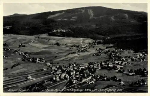 Ak Bischofsgrün im Fichtelgebirge, Fliegeraufnahme