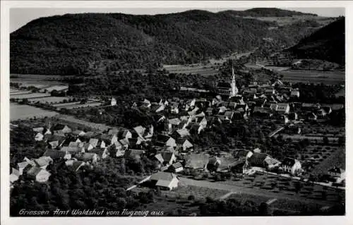 Ak Grießen im Klettgau Baden, Fliegeraufnahme