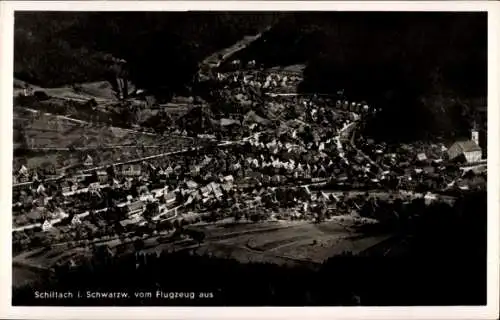 Ak Schiltach im Schwarzwald, Fliegeraufnahme