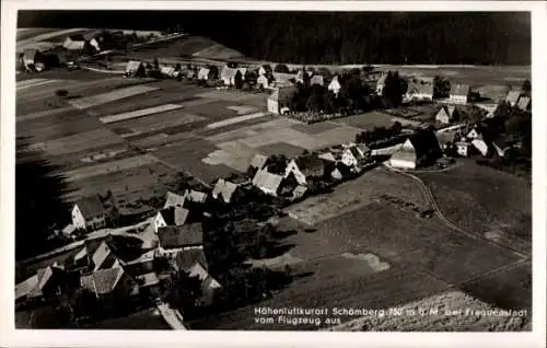 Ak Schömberg im Schwarzwald Württemberg, Fliegeraufnahme