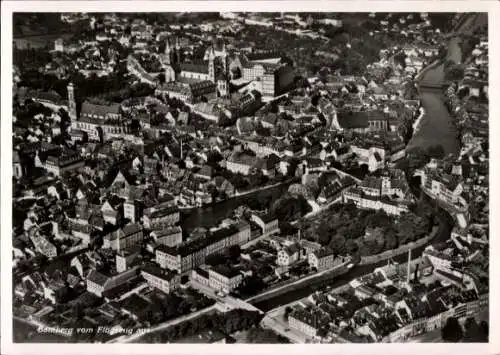 Ak Bamberg in Oberfranken, Fliegeraufnahme