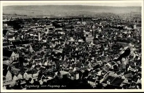 Ak Augsburg in Schwaben, Fliegeraufnahme