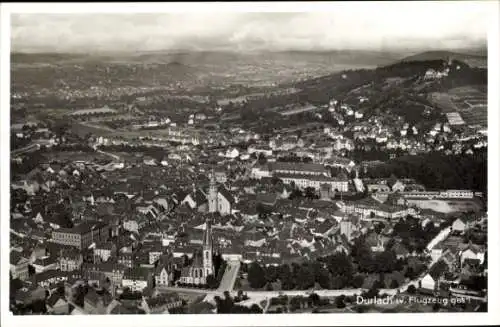 Ak Durlach Karlsruhe in Baden, Fliegeraufnahme