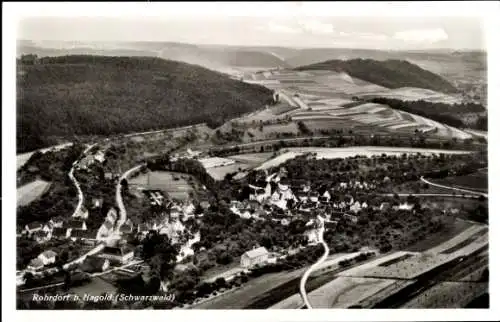 Ak Rohrdorf im Nordschwarzwald, Fliegeraufnahme