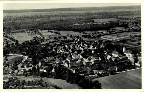 Ak Steinenstadt Neuenburg am Rhein Baden, Fliegeraufnahme