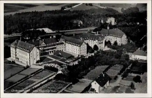 Ak Untermarchtal an der Donau, Fliegeraufnahme