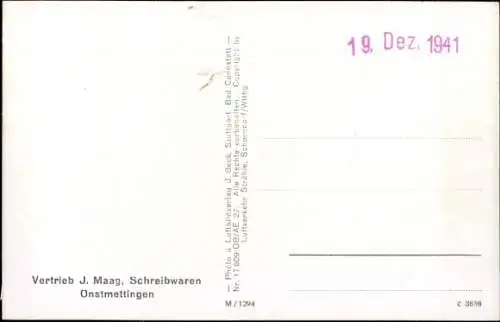 Ak Onstmettingen Albstadt in Württemberg, Fliegeraufnahme