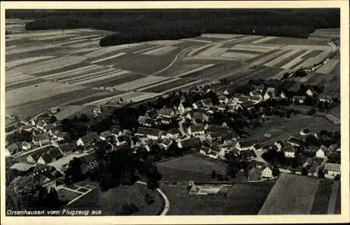 Ak Orsenhausen Schwendi in Oberschwaben, Fliegeraufnahme