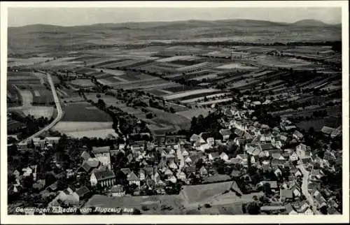 Ak Gemmingen in Baden, Fliegeraufnahme