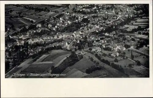 Ak Jöhlingen Walzbachtal in Baden, Fliegeraufnahme