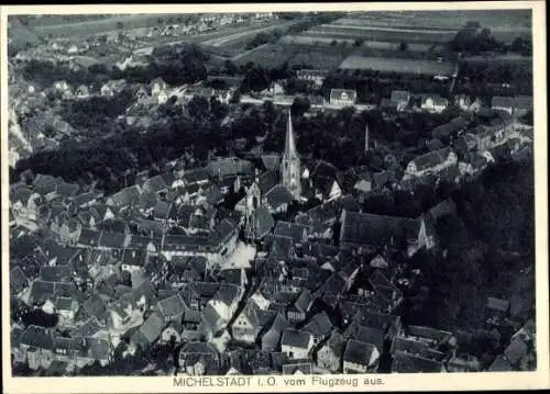 Ak Michelstadt im Odenwald, Fliegeraufnahme