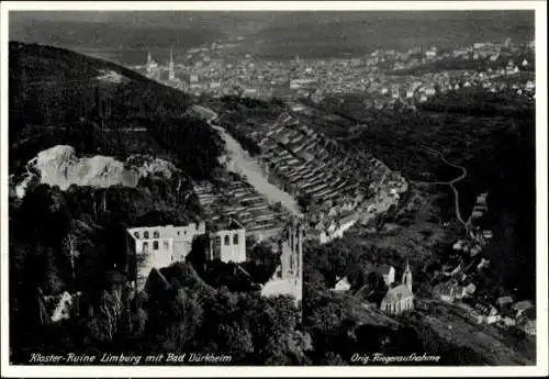 Ak Bad Dürkheim am Pfälzerwald, Ruine Kloster Limburg, Fliegeraufnahme