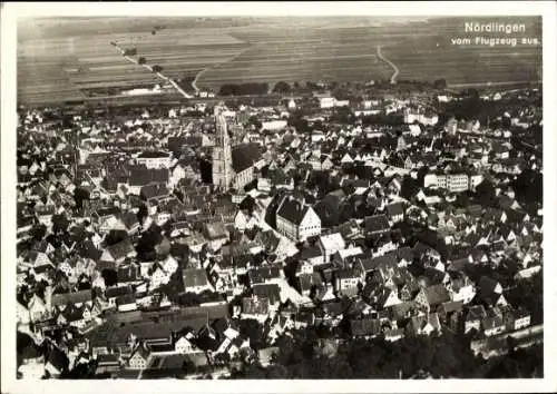 Ak Nördlingen in Schwaben, Fliegeraufnahme