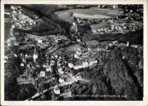 Ak Volmarstein Wetter an der Ruhr, Fliegeraufnahme