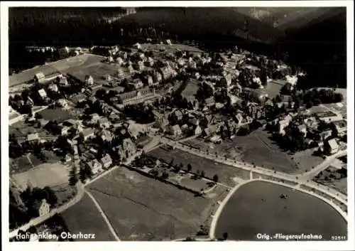 Ak Hahnenklee Bockswiese Goslar im Harz, Fliegeraufnahme